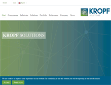 Tablet Screenshot of kropf-solutions.com